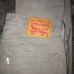 Grey Corduroy Levi Strauss Pants